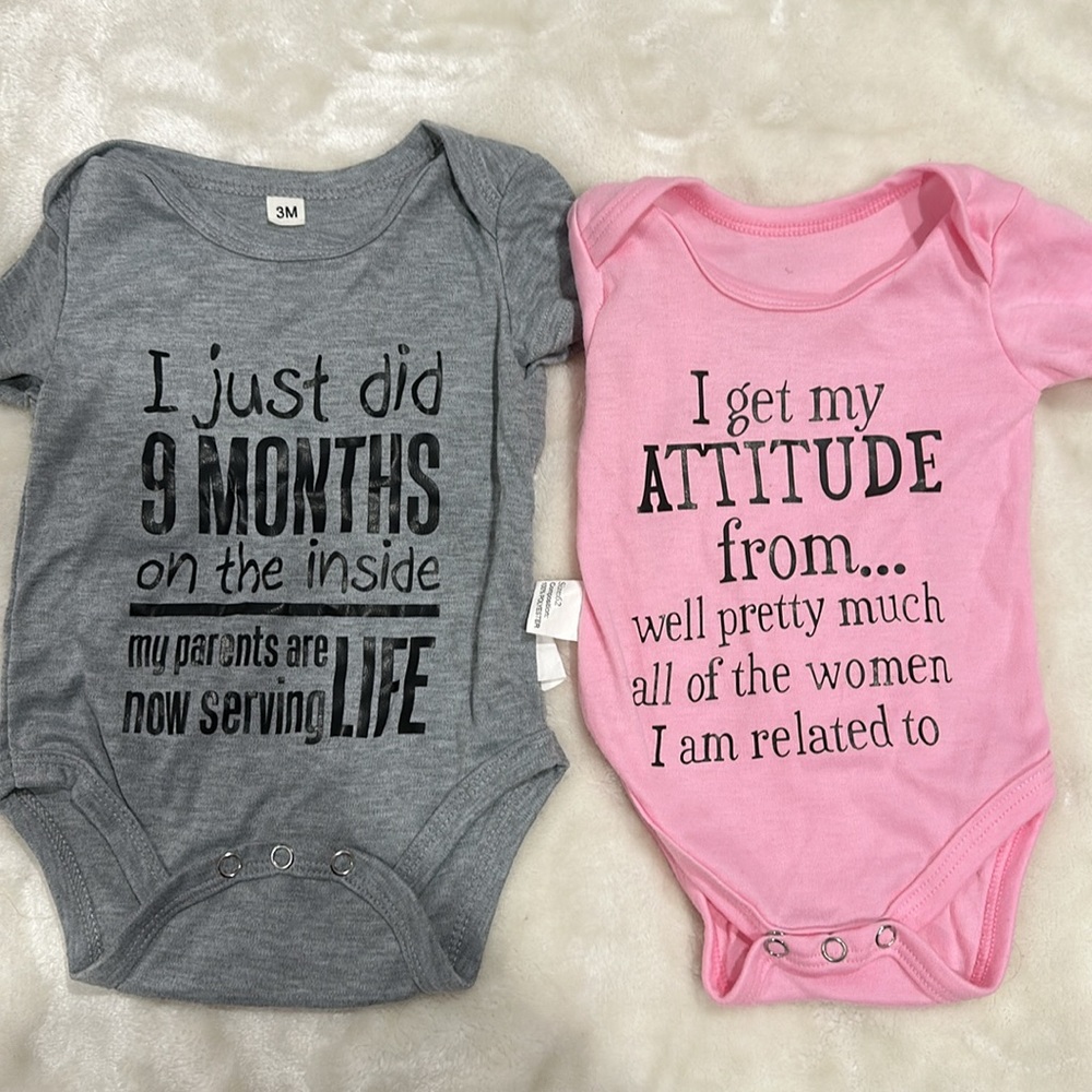 0-3 months babygirl onesies🎀